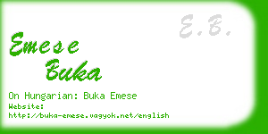 emese buka business card